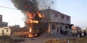إصابة سيدة في حريق منزل بأبو النمرس - موقع رادار